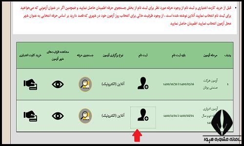 نحوه ثبت نام آزمون سازمان نایافته آسان فنی حرفه ای